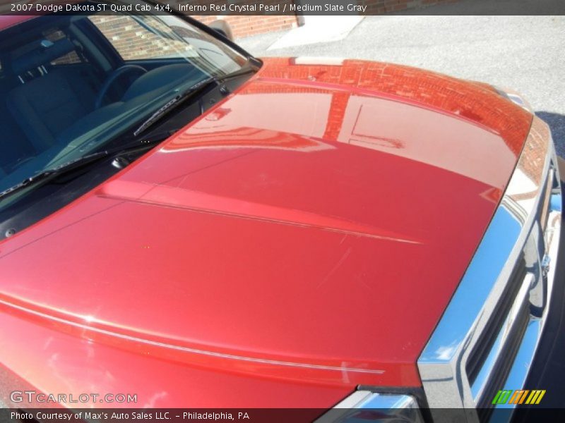 Inferno Red Crystal Pearl / Medium Slate Gray 2007 Dodge Dakota ST Quad Cab 4x4