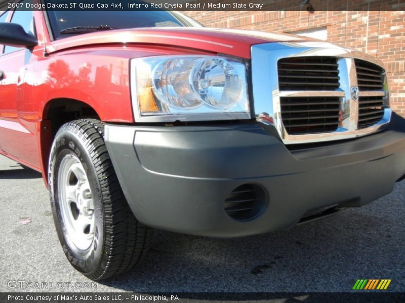 Inferno Red Crystal Pearl / Medium Slate Gray 2007 Dodge Dakota ST Quad Cab 4x4