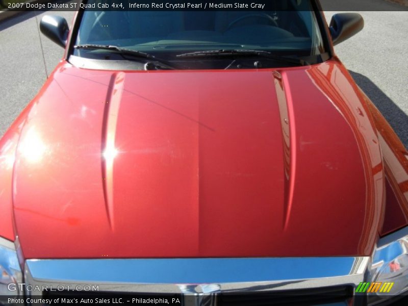 Inferno Red Crystal Pearl / Medium Slate Gray 2007 Dodge Dakota ST Quad Cab 4x4