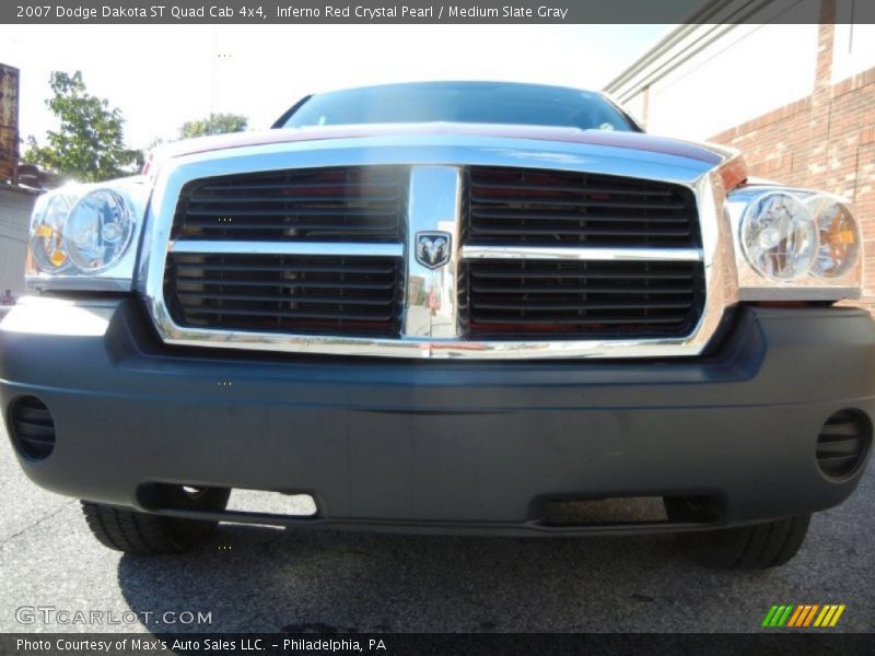 Inferno Red Crystal Pearl / Medium Slate Gray 2007 Dodge Dakota ST Quad Cab 4x4