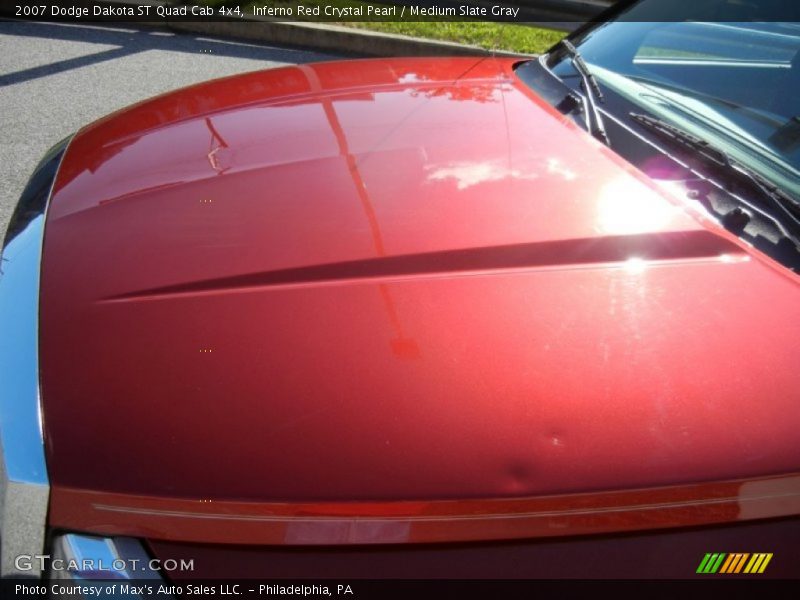 Inferno Red Crystal Pearl / Medium Slate Gray 2007 Dodge Dakota ST Quad Cab 4x4