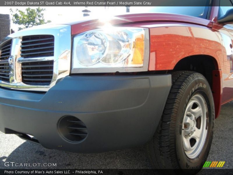 Inferno Red Crystal Pearl / Medium Slate Gray 2007 Dodge Dakota ST Quad Cab 4x4