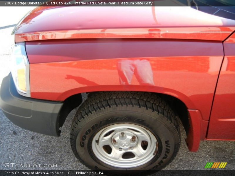 Inferno Red Crystal Pearl / Medium Slate Gray 2007 Dodge Dakota ST Quad Cab 4x4