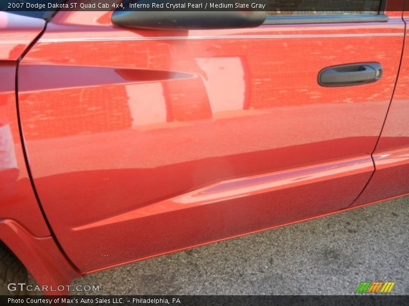 Inferno Red Crystal Pearl / Medium Slate Gray 2007 Dodge Dakota ST Quad Cab 4x4