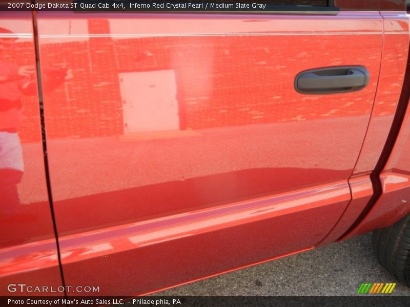 Inferno Red Crystal Pearl / Medium Slate Gray 2007 Dodge Dakota ST Quad Cab 4x4
