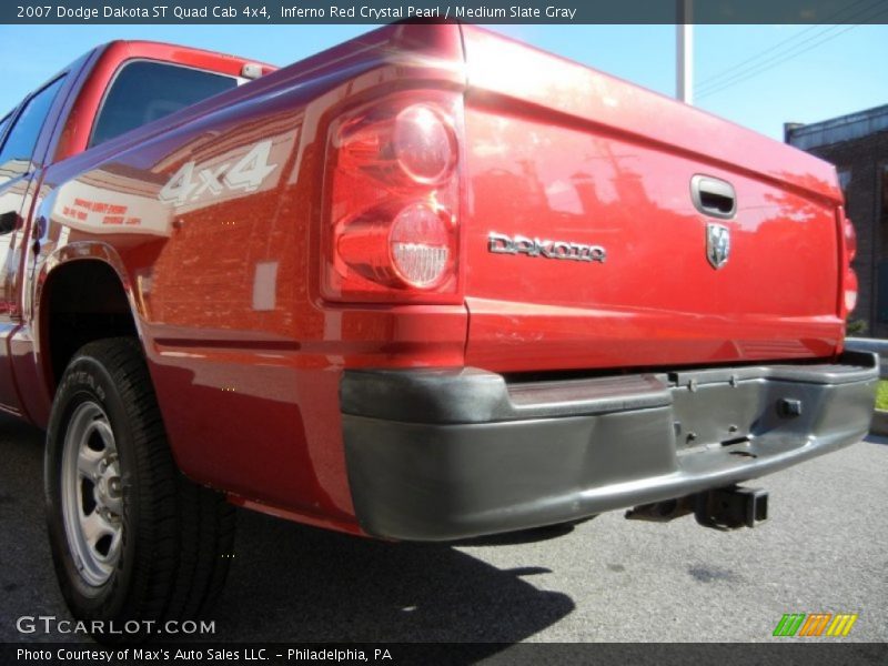 Inferno Red Crystal Pearl / Medium Slate Gray 2007 Dodge Dakota ST Quad Cab 4x4
