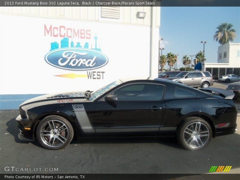 Black / Charcoal Black/Recaro Sport Seats 2013 Ford Mustang Boss 302 Laguna Seca