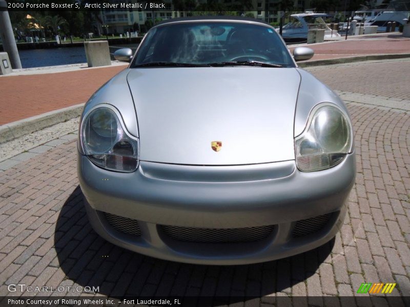 Arctic Silver Metallic / Black 2000 Porsche Boxster S