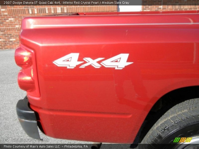 Inferno Red Crystal Pearl / Medium Slate Gray 2007 Dodge Dakota ST Quad Cab 4x4