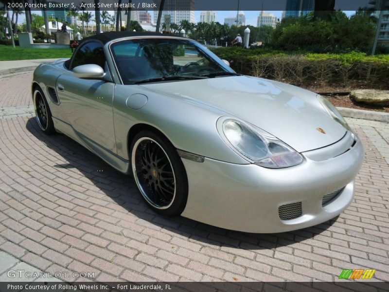 Arctic Silver Metallic / Black 2000 Porsche Boxster S