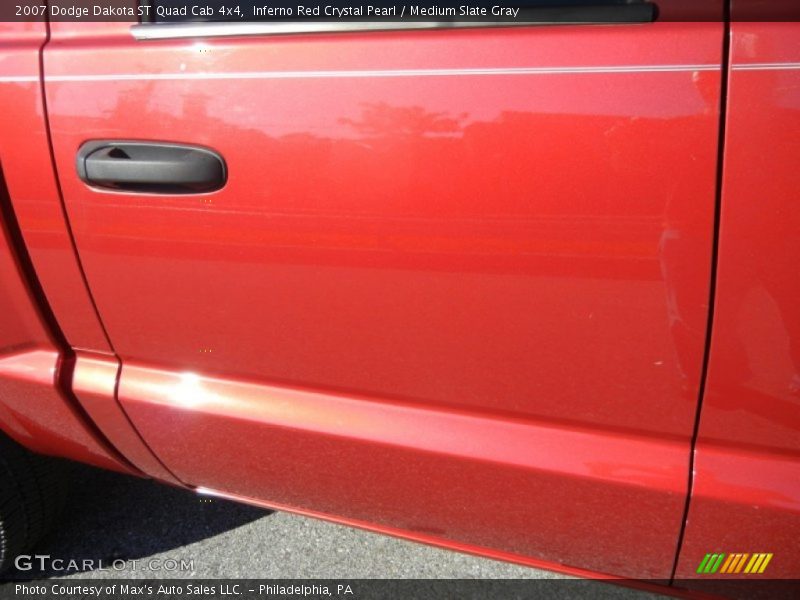 Inferno Red Crystal Pearl / Medium Slate Gray 2007 Dodge Dakota ST Quad Cab 4x4