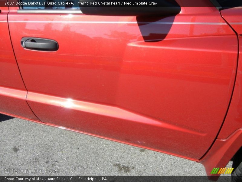 Inferno Red Crystal Pearl / Medium Slate Gray 2007 Dodge Dakota ST Quad Cab 4x4