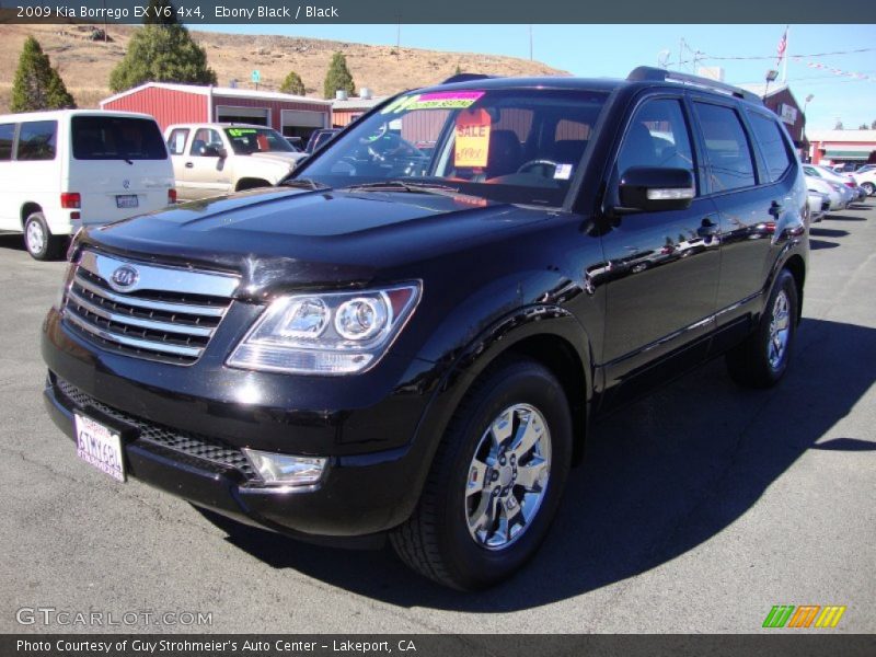 Ebony Black / Black 2009 Kia Borrego EX V6 4x4