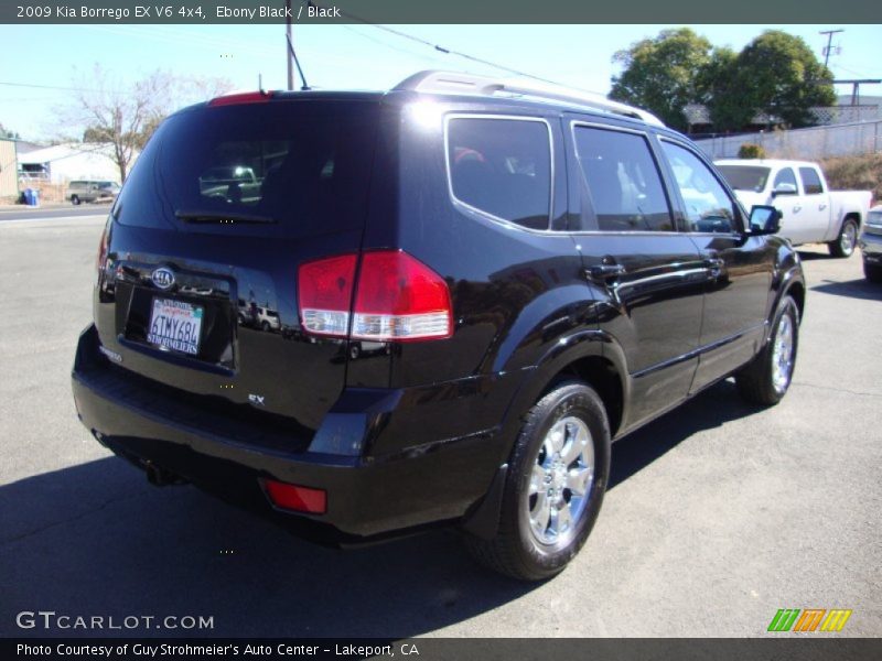 Ebony Black / Black 2009 Kia Borrego EX V6 4x4