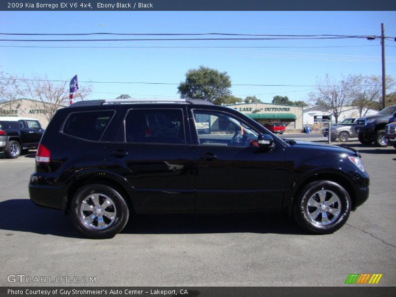 Ebony Black / Black 2009 Kia Borrego EX V6 4x4