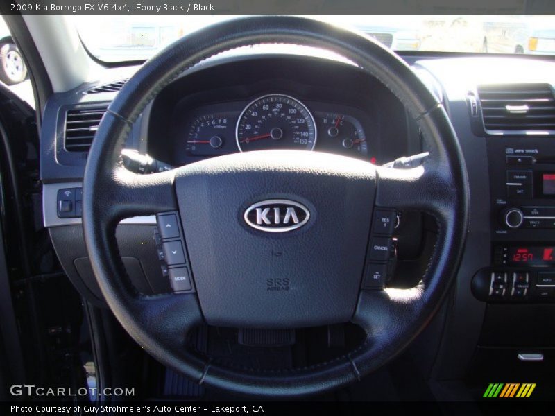 Ebony Black / Black 2009 Kia Borrego EX V6 4x4