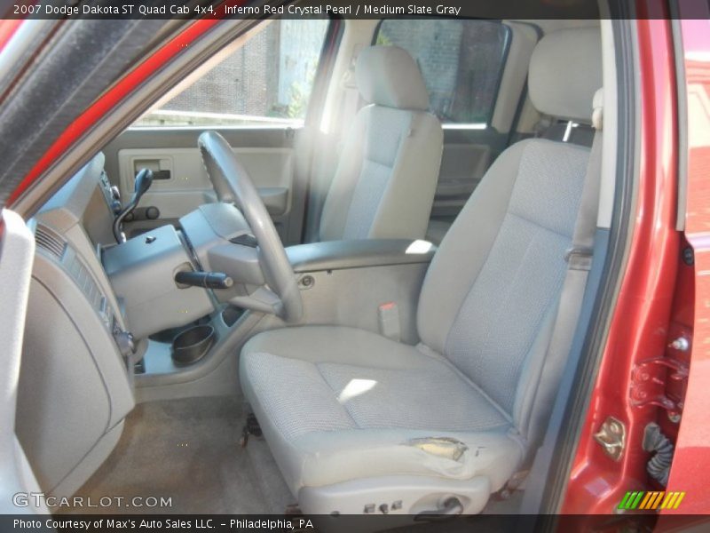 Inferno Red Crystal Pearl / Medium Slate Gray 2007 Dodge Dakota ST Quad Cab 4x4