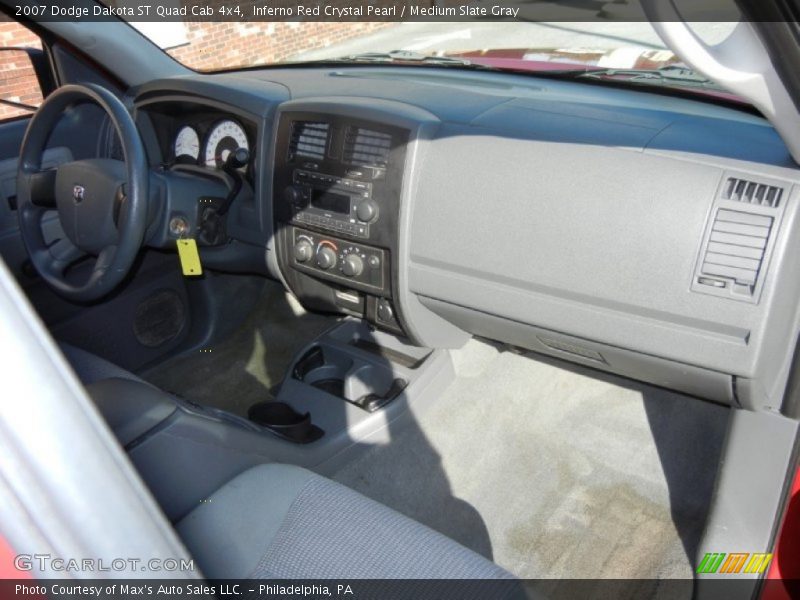 Inferno Red Crystal Pearl / Medium Slate Gray 2007 Dodge Dakota ST Quad Cab 4x4