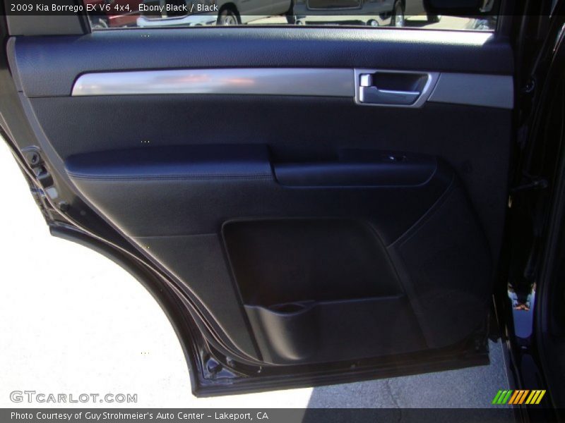 Ebony Black / Black 2009 Kia Borrego EX V6 4x4