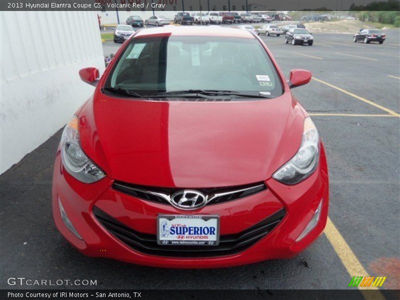 Volcanic Red / Gray 2013 Hyundai Elantra Coupe GS