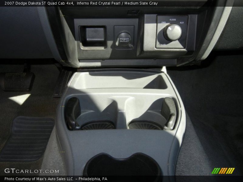 Inferno Red Crystal Pearl / Medium Slate Gray 2007 Dodge Dakota ST Quad Cab 4x4