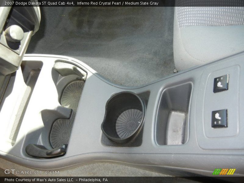 Inferno Red Crystal Pearl / Medium Slate Gray 2007 Dodge Dakota ST Quad Cab 4x4