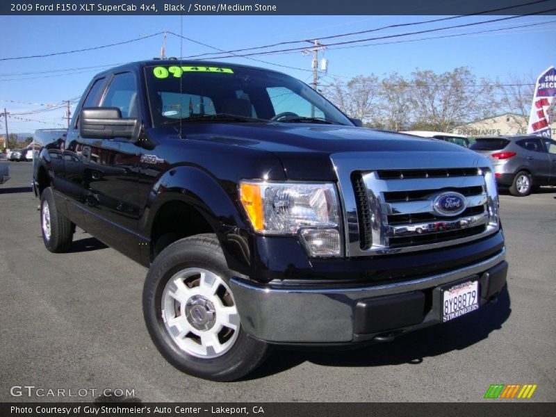 Black / Stone/Medium Stone 2009 Ford F150 XLT SuperCab 4x4