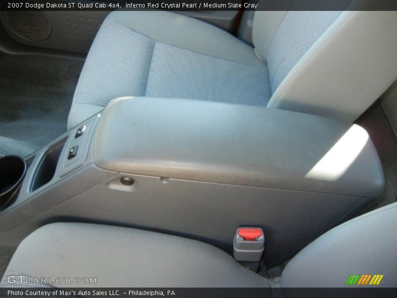 Inferno Red Crystal Pearl / Medium Slate Gray 2007 Dodge Dakota ST Quad Cab 4x4