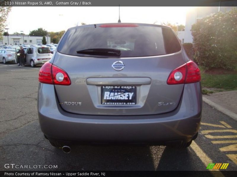 Gotham Gray / Black 2010 Nissan Rogue SL AWD