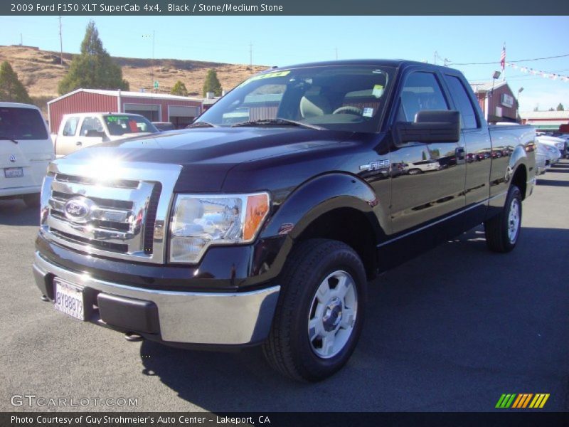 Black / Stone/Medium Stone 2009 Ford F150 XLT SuperCab 4x4