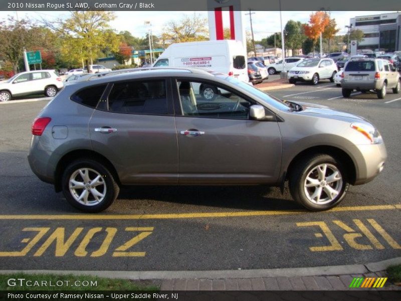 Gotham Gray / Black 2010 Nissan Rogue SL AWD