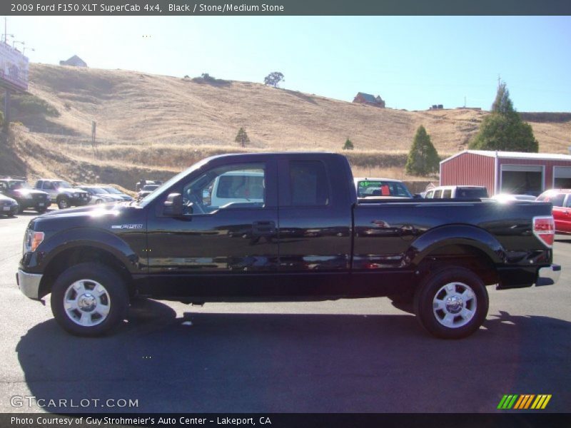 Black / Stone/Medium Stone 2009 Ford F150 XLT SuperCab 4x4