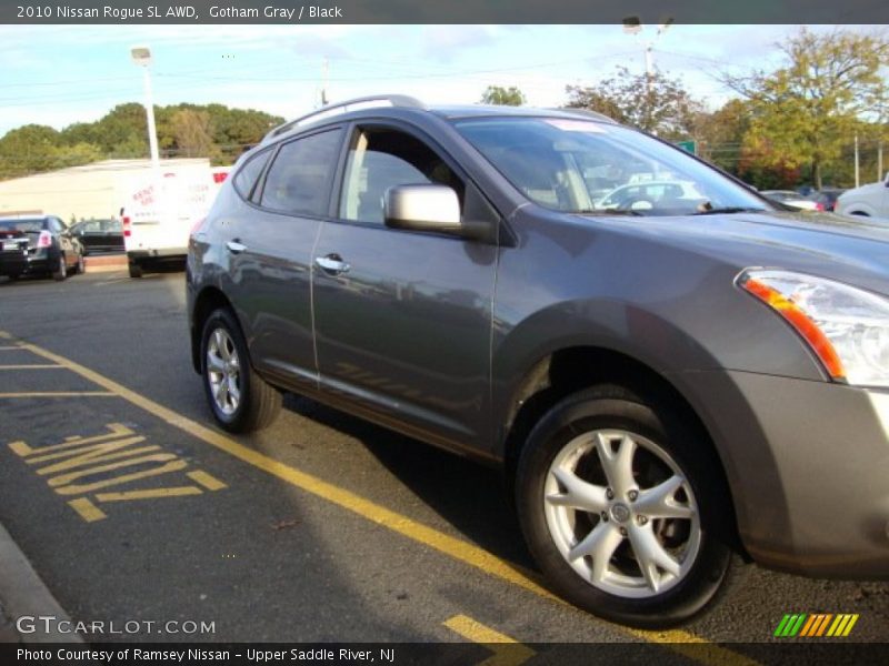 Gotham Gray / Black 2010 Nissan Rogue SL AWD