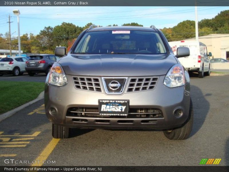 Gotham Gray / Black 2010 Nissan Rogue SL AWD