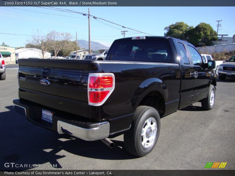 Black / Stone/Medium Stone 2009 Ford F150 XLT SuperCab 4x4