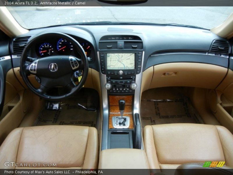 Anthracite Metallic / Camel 2004 Acura TL 3.2