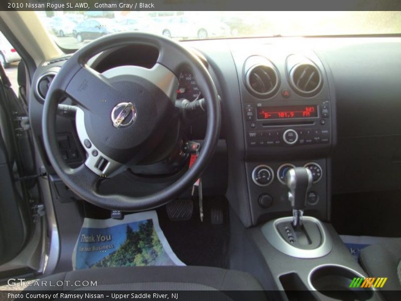 Gotham Gray / Black 2010 Nissan Rogue SL AWD