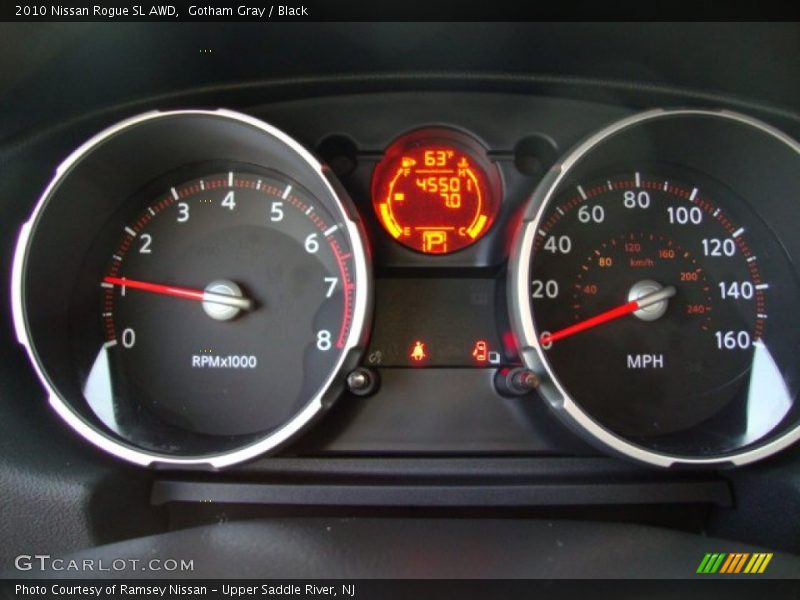 Gotham Gray / Black 2010 Nissan Rogue SL AWD