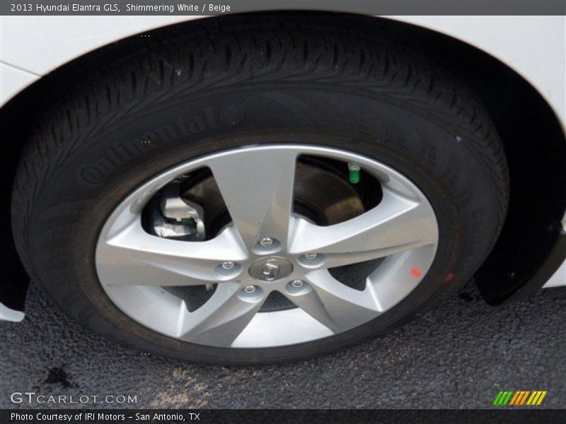 Shimmering White / Beige 2013 Hyundai Elantra GLS