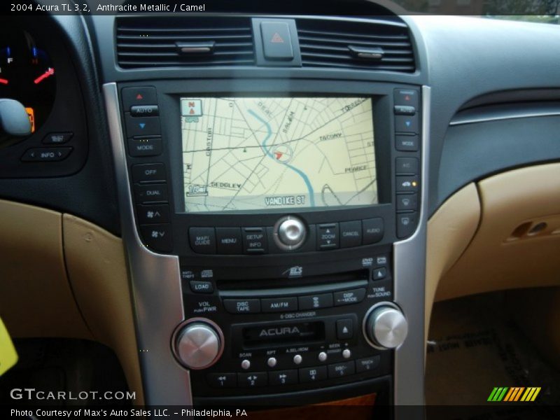 Anthracite Metallic / Camel 2004 Acura TL 3.2