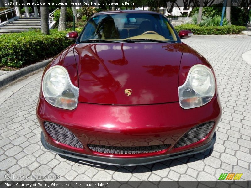 Arena Red Metallic / Savanna Beige 1999 Porsche 911 Carrera Coupe