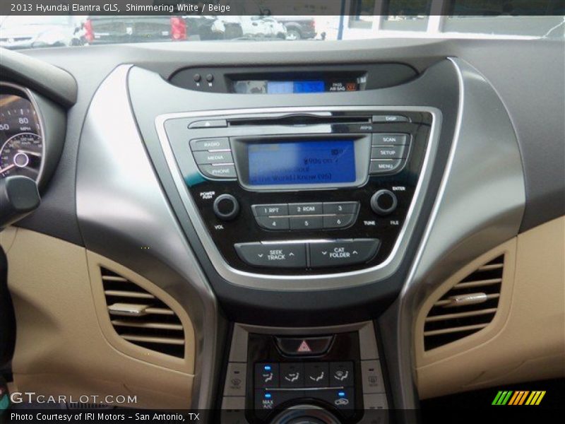 Shimmering White / Beige 2013 Hyundai Elantra GLS