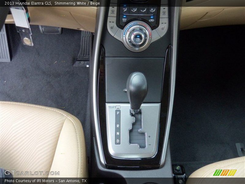 Shimmering White / Beige 2013 Hyundai Elantra GLS