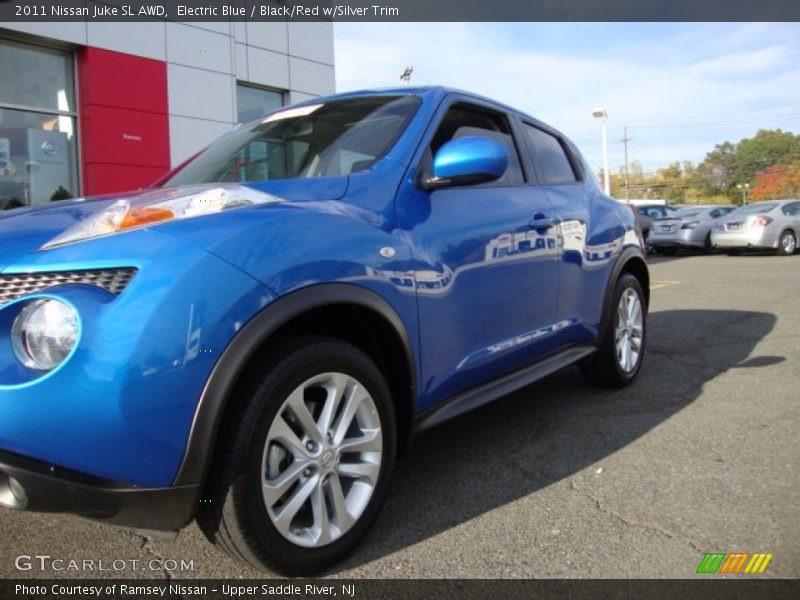 Electric Blue / Black/Red w/Silver Trim 2011 Nissan Juke SL AWD