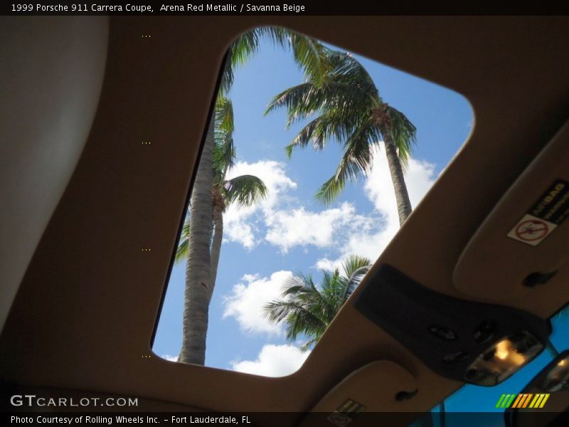 Sunroof of 1999 911 Carrera Coupe