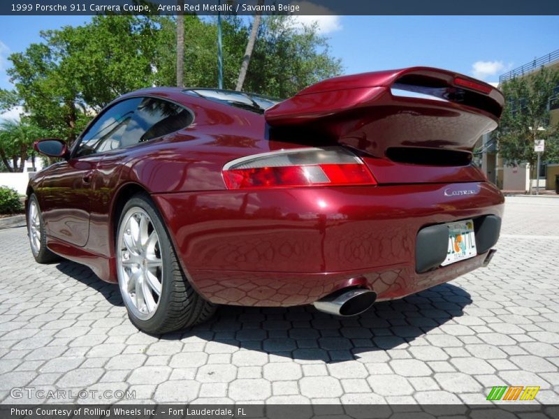 Arena Red Metallic / Savanna Beige 1999 Porsche 911 Carrera Coupe