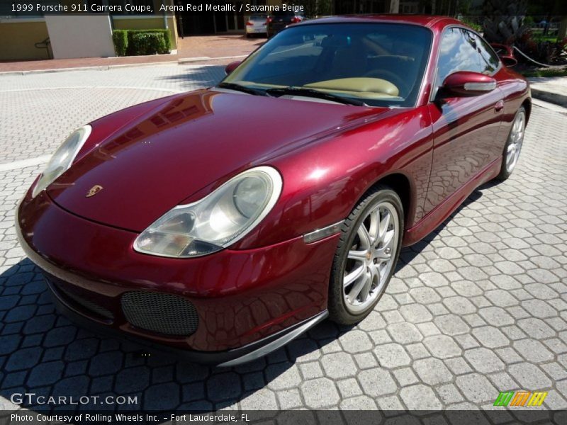 Arena Red Metallic / Savanna Beige 1999 Porsche 911 Carrera Coupe
