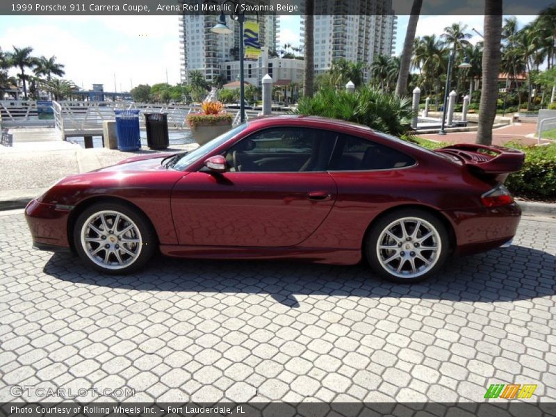 Arena Red Metallic / Savanna Beige 1999 Porsche 911 Carrera Coupe