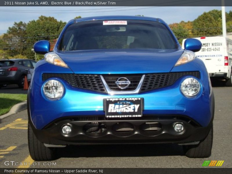 Electric Blue / Black/Red w/Silver Trim 2011 Nissan Juke SL AWD
