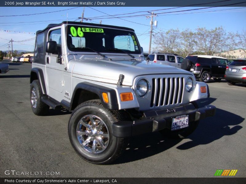 Bright Silver Metallic / Dark Slate Gray 2006 Jeep Wrangler SE 4x4
